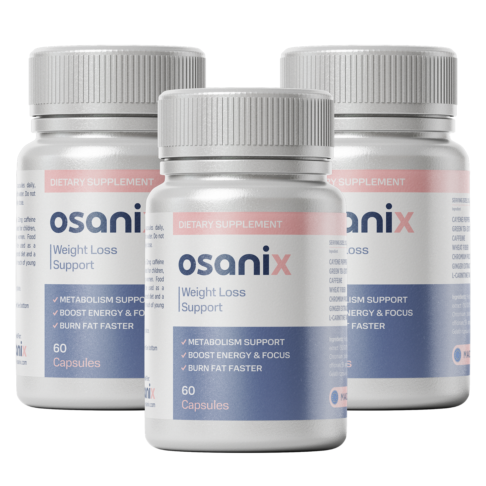 Drie flessen Osanix Weight Loss Support